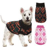 KUTKUT 2 Pcs Small Dog Cat Sweater,Turtleneck Knitwear Small Pet Sweater, Soft Comfortable Pet Knitwear Pullover for Pug, Shihtzu, Lhasa etc, Small Dogs Cat Warm Clothes - kutkutstyle